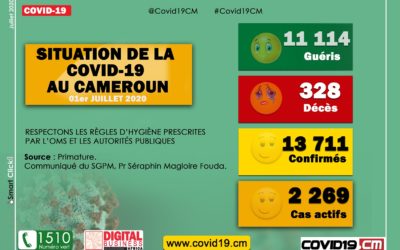 Point sur l’évolution de la Covid-19 au Cameroun au 01er juillet 2020